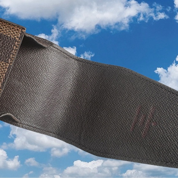 AUTHENTIC LOUIS VUITTON Damier Ebene Cigarette Case and Lipstick Case - Picture 8 of 12